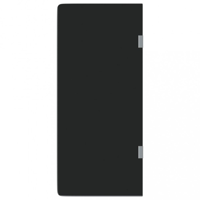 Ecran intimitate pisoar perete negru 90x40cm sticla securizata