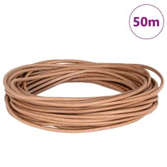 vidaXL Cord din Piele Maro &Oslash;2,5 mm x 50 m Piele 42022023