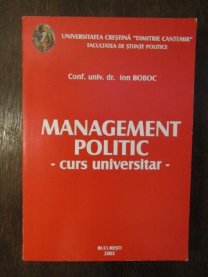 MANAGEMENT POLITIC-ION BOBOC CU DEDICATIE SI AUTOGRAF foto