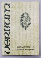 VERBUM , REVISTA CATOLICA , ANUL I , NUMERELE 1 - 6 , IANUARIE - IUNIE 1990