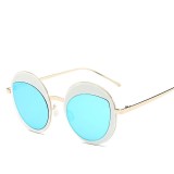 Ochelari De Soare Dama Cu Un Design Special - CAT EYE - UV400 - Model 5, Femei, Protectie UV 100%, Metal