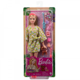 BARBIE, Set de Joaca cu Accesorii, Papusa Barbie, O zi la Spa, Mattel