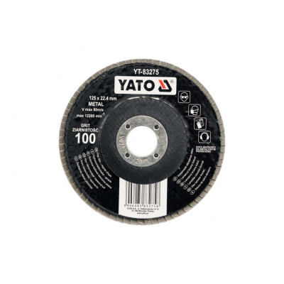 Disc slefuit metal 125 mm P120 Yato YT-83276 foto