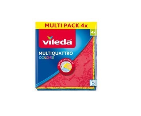 Lavete universale 4 buc, Vileda Multiquattro, multicolor
