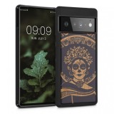 Cumpara ieftin Husa pentru Google Pixel 6 Pro, Lemn, Negru, 56785.04, kwmobile, Carcasa