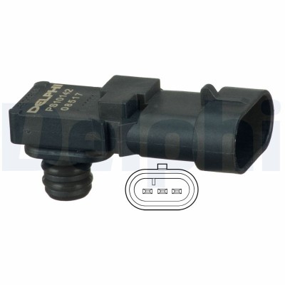 DELPHI PS10142 Senzor, presiune galerie admisie foto