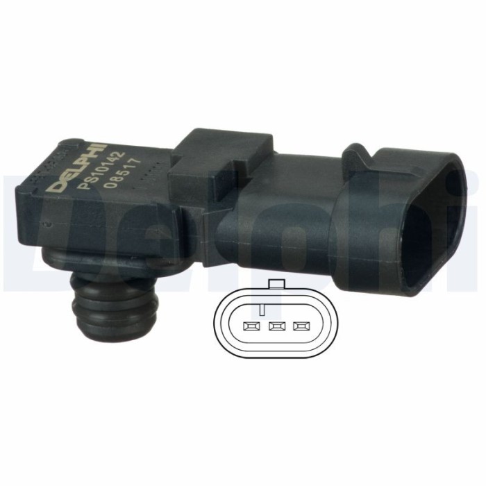 DELPHI PS10142 Senzor, presiune galerie admisie