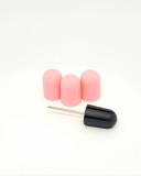 Set suport si 3 bucati smirghel rezerva pentru freza electrica, 16*25mm, roz, granulatie 100