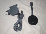 Google Chromecast Ultra 4K, HDR, Wi-Fi Dual-Band, Port Ethernet integrat, Negru