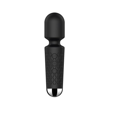 Vibrator Masaj Luna Small 20 Moduri Vibratii+8 Intensitati de Viteza, USB, Silicon, Negru, 15 cm, Passion Labs foto