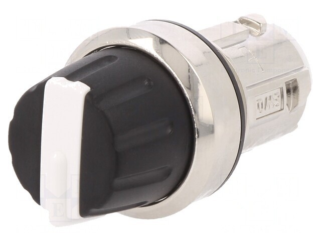 Comutator Rotativ 22mm Alb-Negru fără IP67