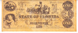 M1 R - Bancnota America - Florida - 1 dolar - 1863