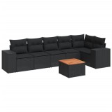 Cumpara ieftin Patio Sofa Set 6-Locuri Black