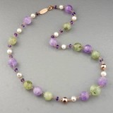 Cumpara ieftin Colier Emotion din jad, perle și cuarț