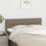 Gossi tablii de pat, 2 buc, gri taupe, 80x7x78/88 cm, textil