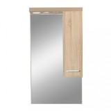 Dulap suspendat cu oglindă Nerva 55 cm, stejar Sonoma