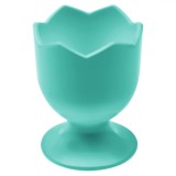 Suport Ou Plastic, Model Valurat, Culoare Turcoaz, Diametru 5cm, &Icirc;nălțime 6cm, Oem
