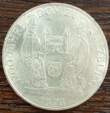 (A6) MONEDA DIN ARGINT AUSTRIA - 50 SCHILLING 1974, 1200 ANI DOMUL SALZBURG, Europa