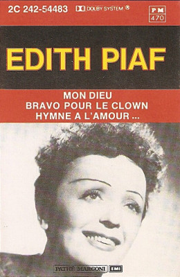 Casetă audio Edith Piaf &amp;lrm;&amp;ndash; Mon Dieu, originală foto