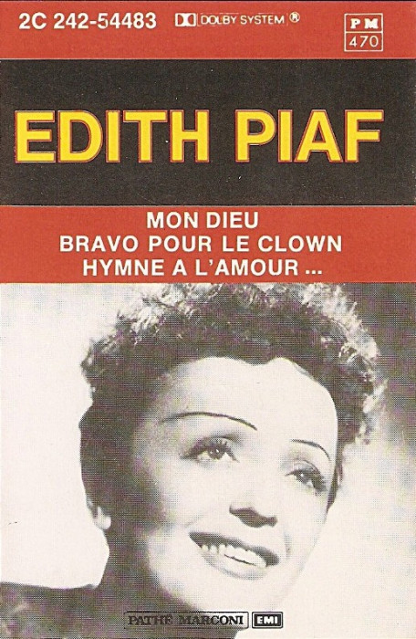 Casetă audio Edith Piaf &lrm;&ndash; Mon Dieu, originală