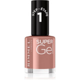 Rimmel Super Gel gel de unghii fara utilizarea UV sau lampa LED culoare 033 R&amp;B Rose 12 ml