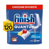 Detergent capsule masina de spalat vase Finish Quantum All in 1 Lemon, 120 spalari