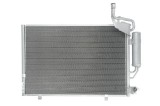 Condensator climatizare Ford Fiesta (JA8), 02.2013-08.2016, motor 1.0, 48 kw/59kw benzina, cutie manuala, full aluminiu brazat, 572 (528)x370 (350)x1