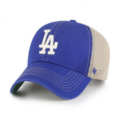 47brand sapca MLB Los Angeles Dodgers culoarea albastru marin, modelator, B-TRWLR12GWP-RYC