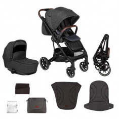 Carucior 2 in 1 Skiddou Moss Onyx Negru foto