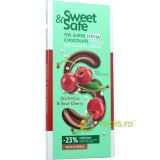 Ciocolata cu Lapte, Quinoa, Visine si Indulcitor Stevie Sweet&amp;Safe 90g