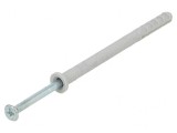 Plastic Anchor with Screw 6x80 Zinc-Plated Steel 50pcs