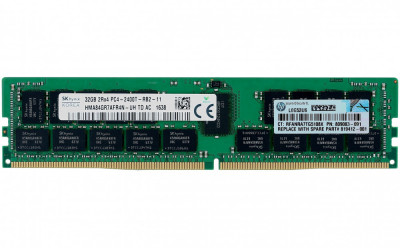 Memorie Server 32GB DDR4 PC4-2400, 2Rx4, CL17, 2400 MHz - HP 805351-B21 809083-091 foto