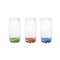 Set 3 Pahare din sticla, 369 ml, Multicolor, 7x14 cm, ATU-085640