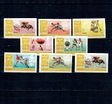 Ajman 1967 - Jocurile Olimpice Mexic, sport, serie nedantelata neuzata