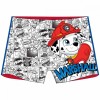 Slip Baie Barbati Paw Patrol Marshall Rosu - Boxeri Copii Polyester Elastan