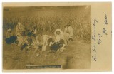 3060 - ETHNIC, Port Popular, Romania - old postcard, CENSOR, real Photo, - used