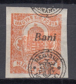 ROMANIA 1919 EMISIUNEA ORADEA EROARE TIMBRU PENTRU ZIARE SUPRATIPAR DEPLASAT GUMA ORIGINALA SARNIERA foto