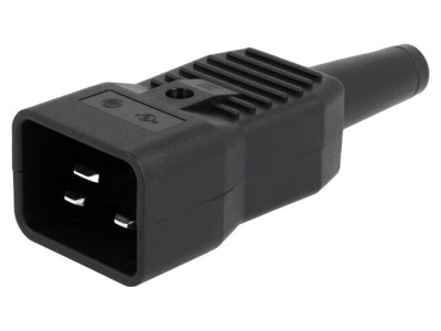 Mufă Conector Alimentare AC 16A 250V Drept IEC 60320 foto