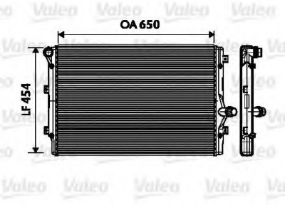 Radiator, racire motor VW EOS (1F7, 1F8) (2006 - 2016) VALEO 734333 foto