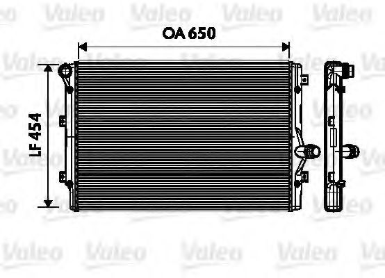 Radiator, racire motor VW GOLF VI (5K1) (2008 - 2013) VALEO 734333