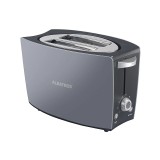 Prajitor de paine Albatros, 800 W, 2 felii, 8 trepte prajire, termostat reglabil, tavita firimituri, carcasa plastic, Argintiu