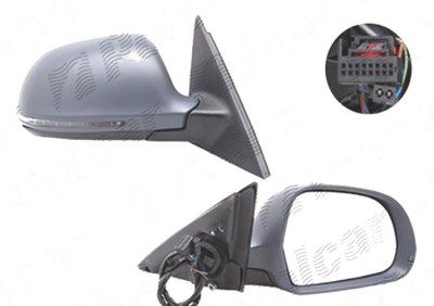 Oglinda exterioara Audi A4/S4 (B8), 11.2007-2009 Sedan, A4/S4 (B8), 2008-10.2011 Combi , Dreapta, reglare electrica; grunduit; incalzita; geam asferi foto