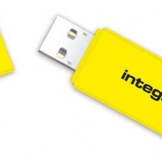 Stick USB Integral Neon, 32GB, USB 2.0 (Galben)