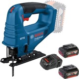 Bosch GST 183-LI + 1600A00B8J - Fierastrau pendular + Set 2 acumulatori si incarcator Li-Ion 18 V 5 Ah