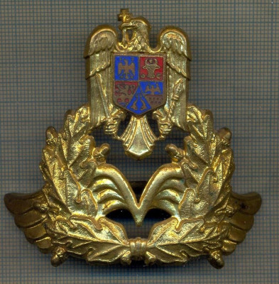 Y 1533 INSIGNA-MILITARA-EMBLEMA COIFURA- AVIATIE -PENTRU COLECTIONARI foto