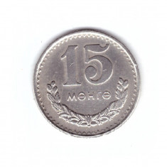 Moneda Mongolia 15 mongo/menge 1970, stare buna, curata