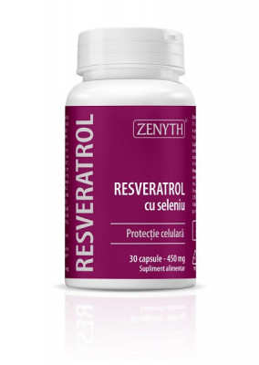 Resveratrol cu seleniu 450mg 30cps foto