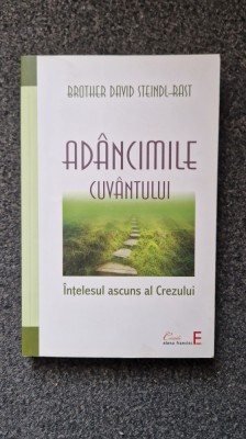 ADANCIMILE CUVANTULUI - David Steindl-Rast foto