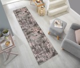 Cumpara ieftin Covor traversă Wonderlust Gri/Roz 80X300 cm, Flair Rugs