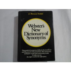 WEBSTER&#039;S NEW DICTIONARY OF SYNONYMS - Merriam Company Publishers